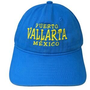 Puerto Vallarta Mexico Slideback Baseball Hat Blue One Size Explosion Caps